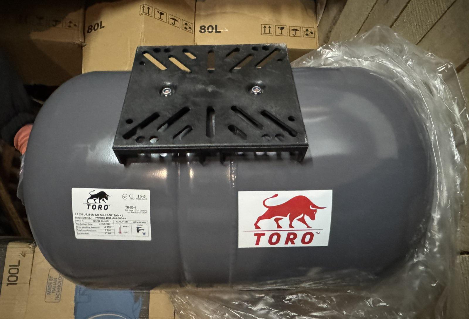 Гидроаккумулятор TORO 50 H горизонтальный не сменная мембрана (23289945) - фото 6