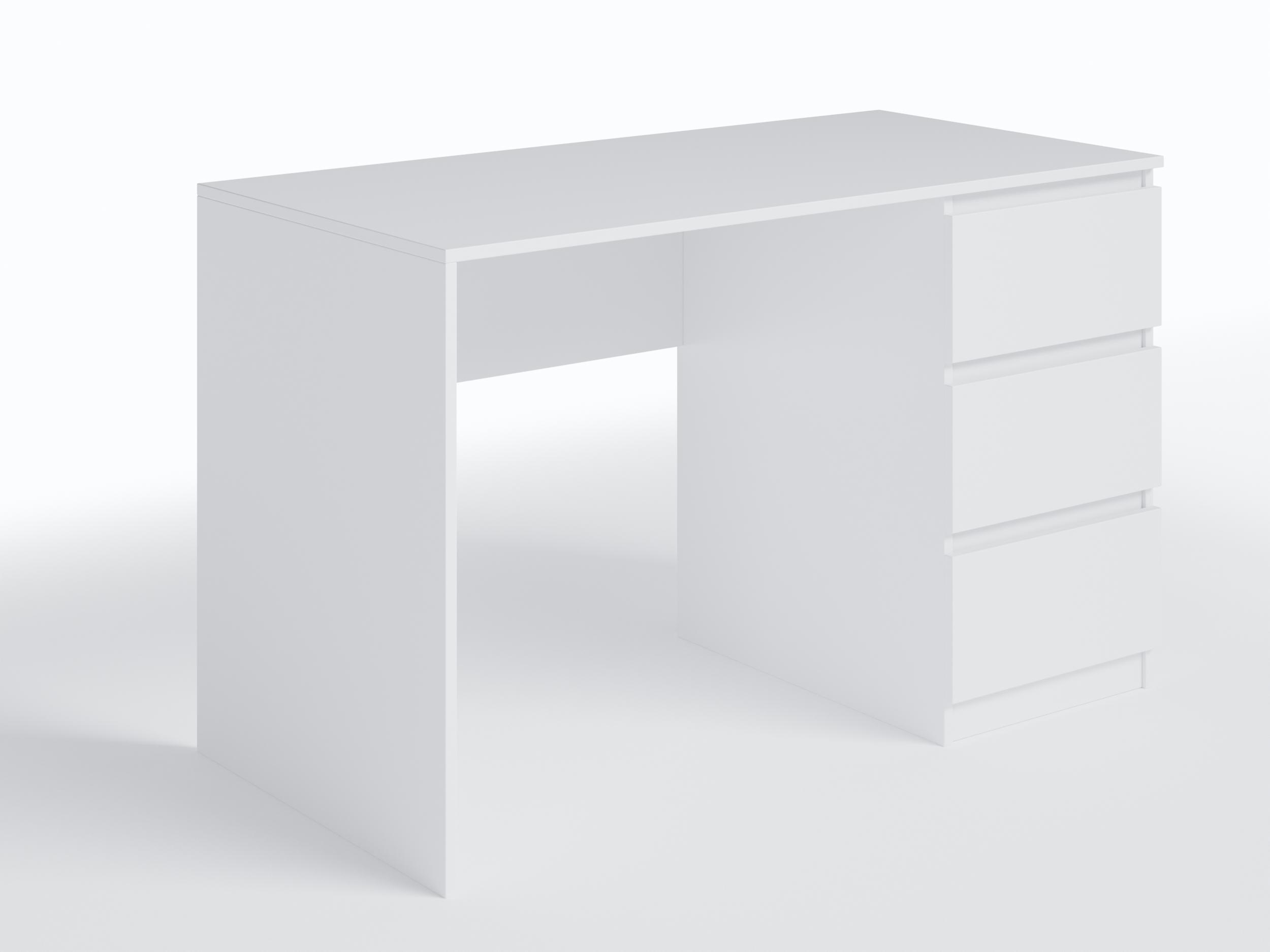 Письменный стол с 3-мя ящиками T-224 Белый