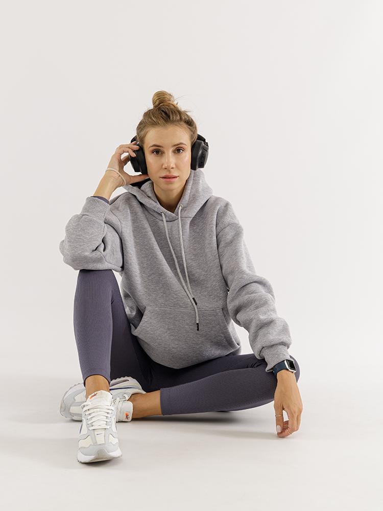 Худи женское ЦБ-00223883 р. 46 Серый (SKT000918540) Худи женское ЦБ-00223883 р. 46 Серый (SKT000918540)