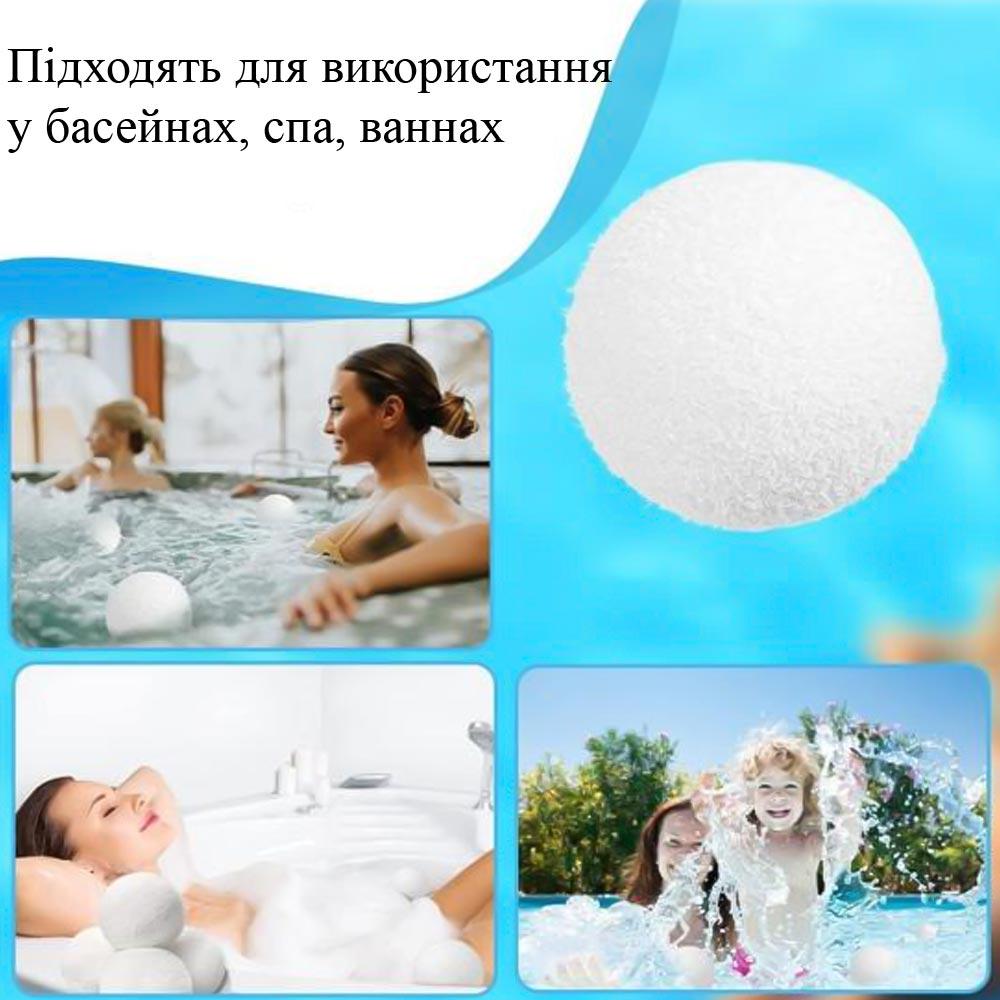Набір кульок-губок для чищення басейну або спа 4 шт. (NR0292) - фото 2 Набір кульок-губок для чищення басейну або спа 4 шт. (NR0292) - фото 2