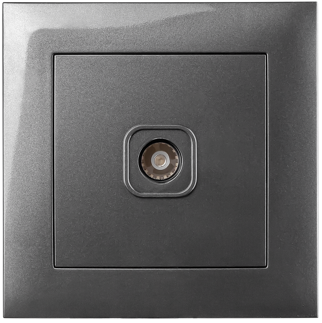 Розетка телевизионная MARSHEL IDEAL RTL-481 Graffite