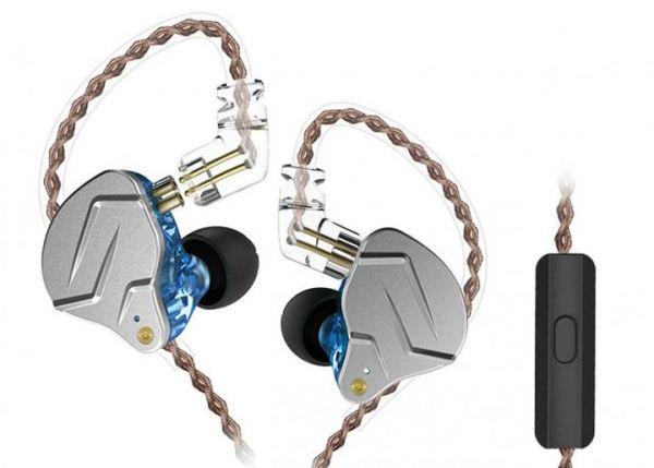 Наушники KZ ZSN Pro Mic Blue (1242933)