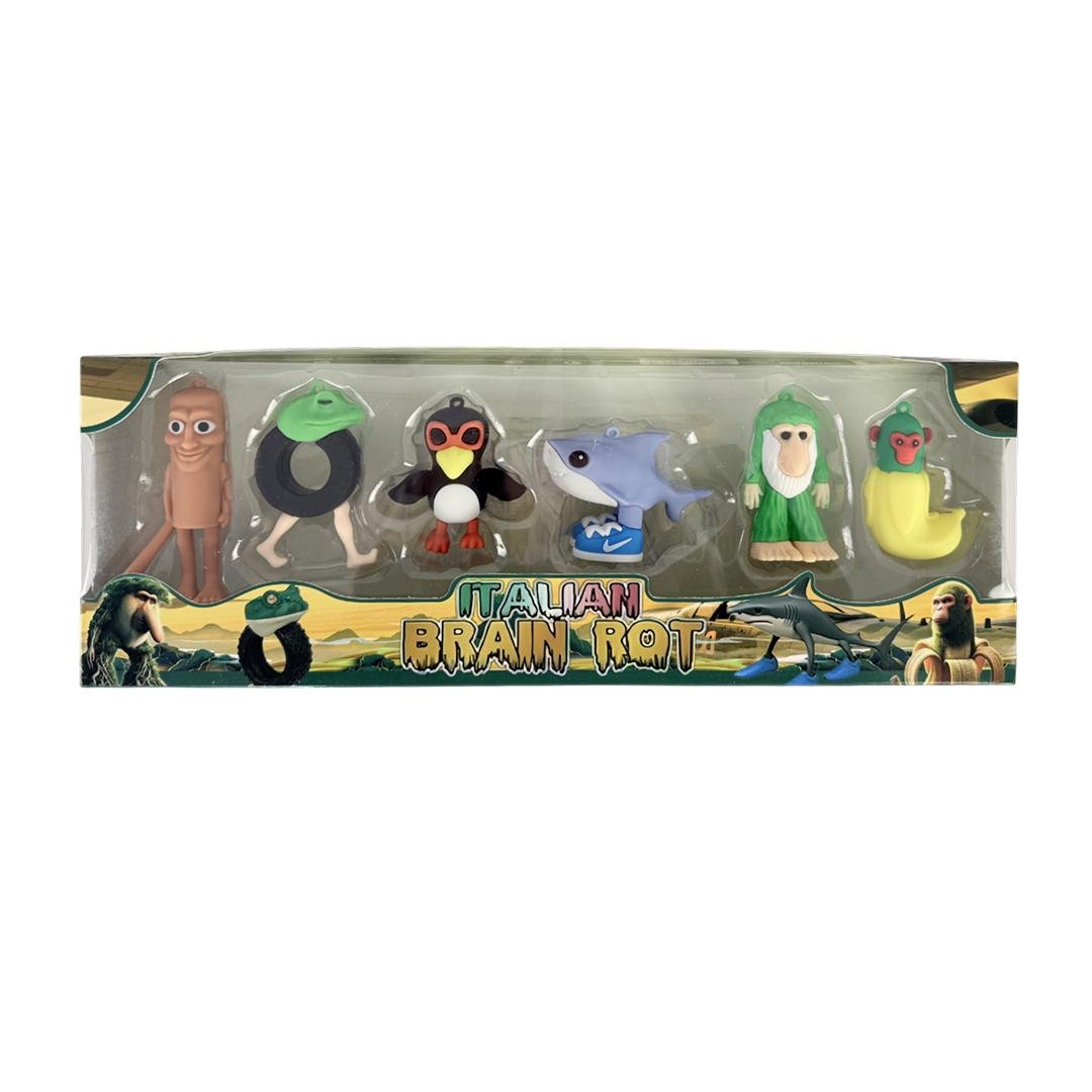 Набір фігурок-брелоків з мемів Italian Brainrot Tralalero Tralala Tung Sahur 7 см 8 шт. (WK2028) Набір фігурок-брелоків з мемів Italian Brainrot Tralalero Tralala Tung Sahur 7 см 8 шт. (WK2028)