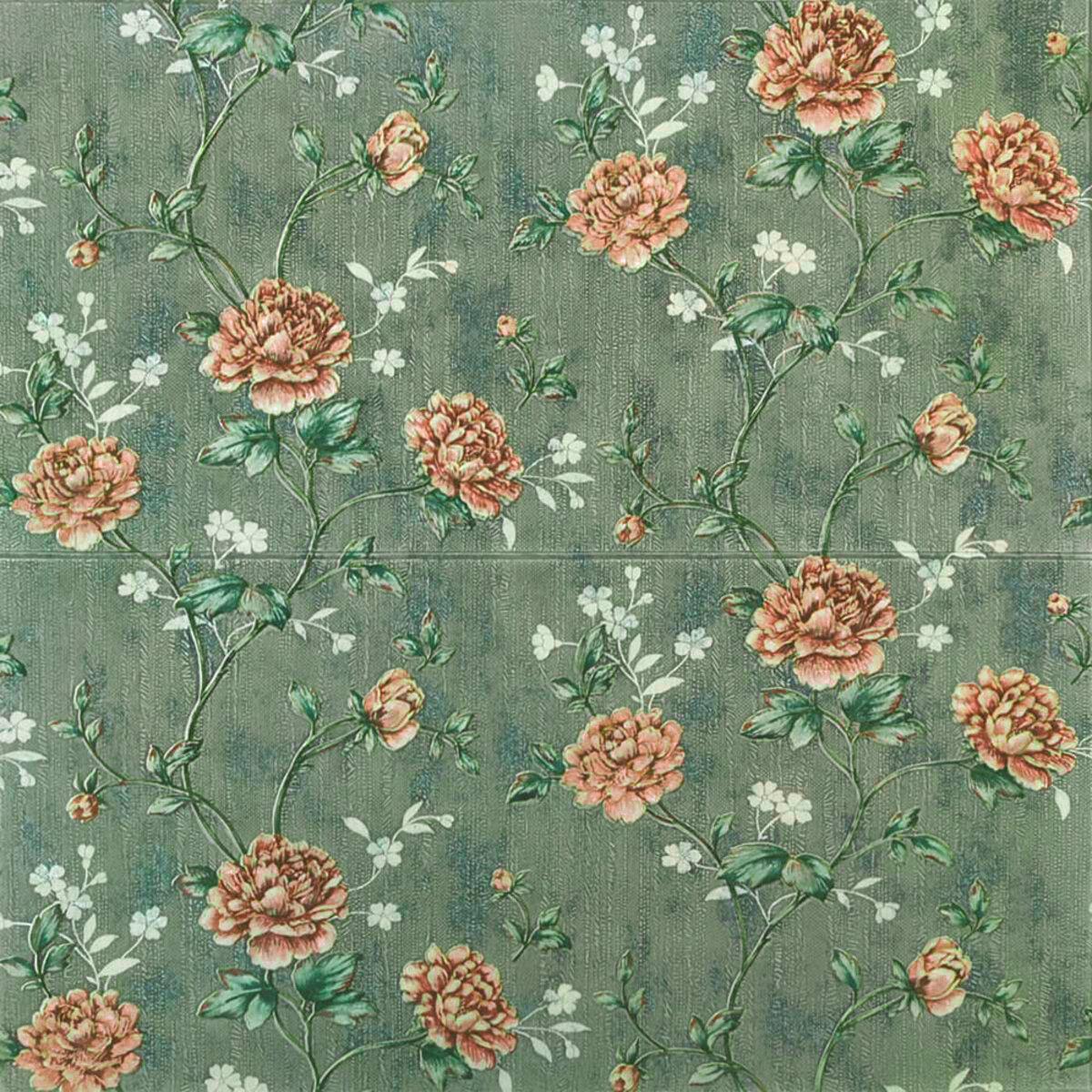 3D-панель Троянди на самоклеючий основі декоративна 700x700x5 мм Сірий (SW-00000761)