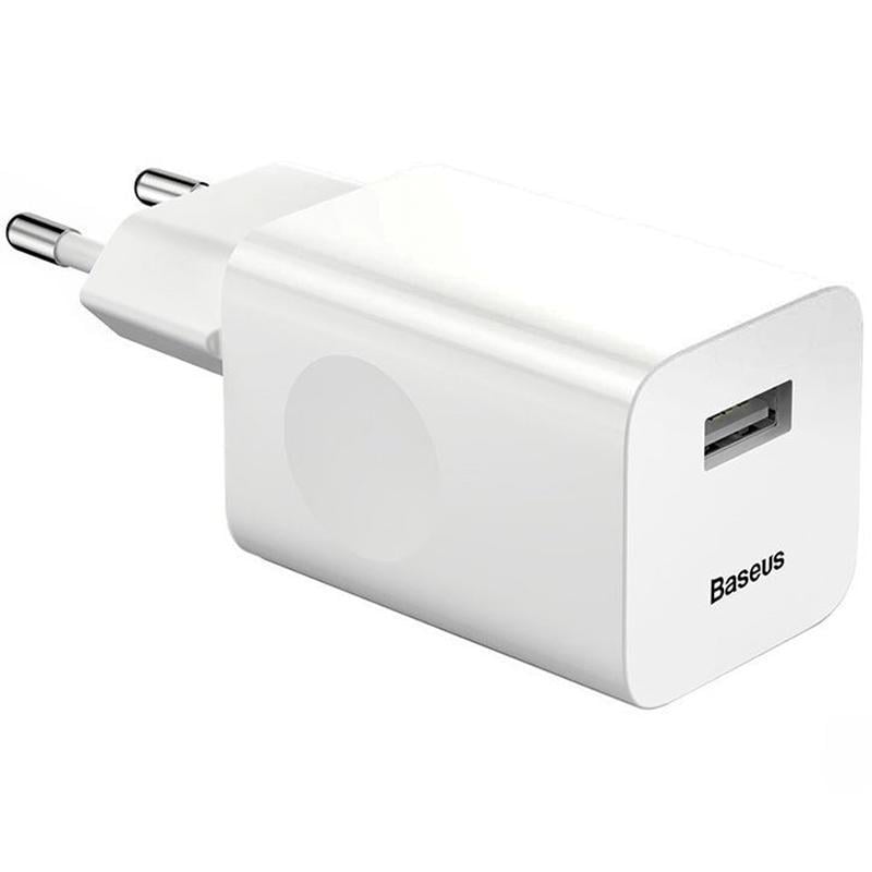 Сетевое зарядное устройство Baseus Wall Charger 1USB QC 2,4A White (CCALL-BX02)