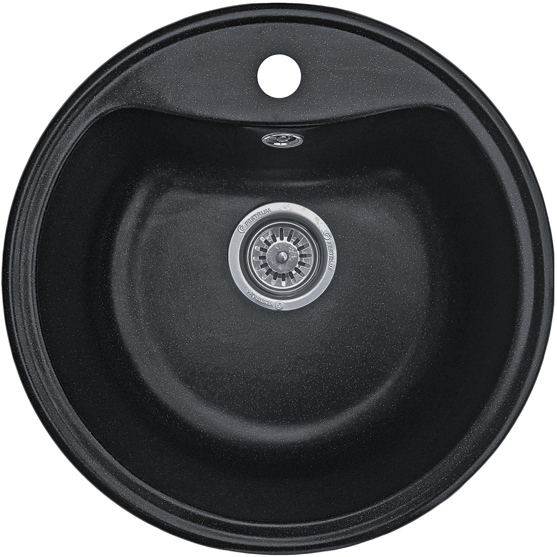 Мойка кухонная Valetti 3N со смесителем 495x495 мм Черный (11646165) - фото 2