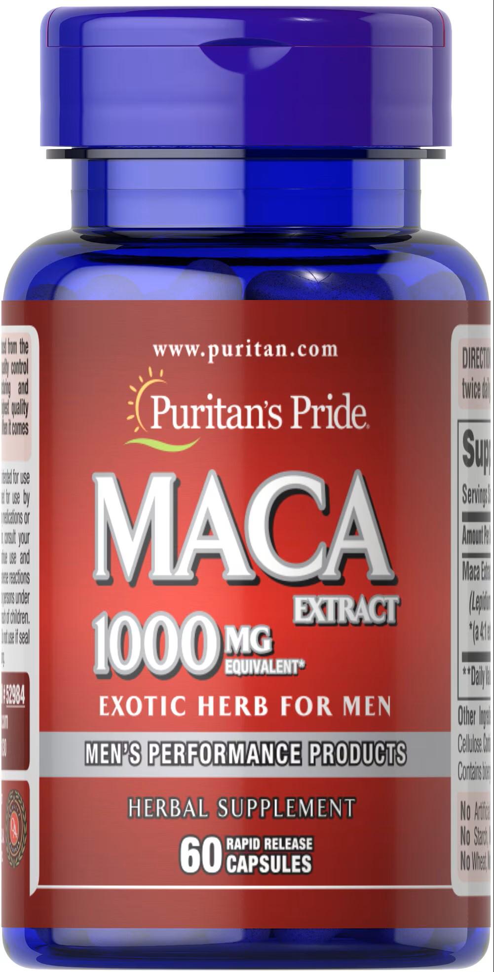 Вітамін Puritan's Pride Maca 1000 mg 60 капс.