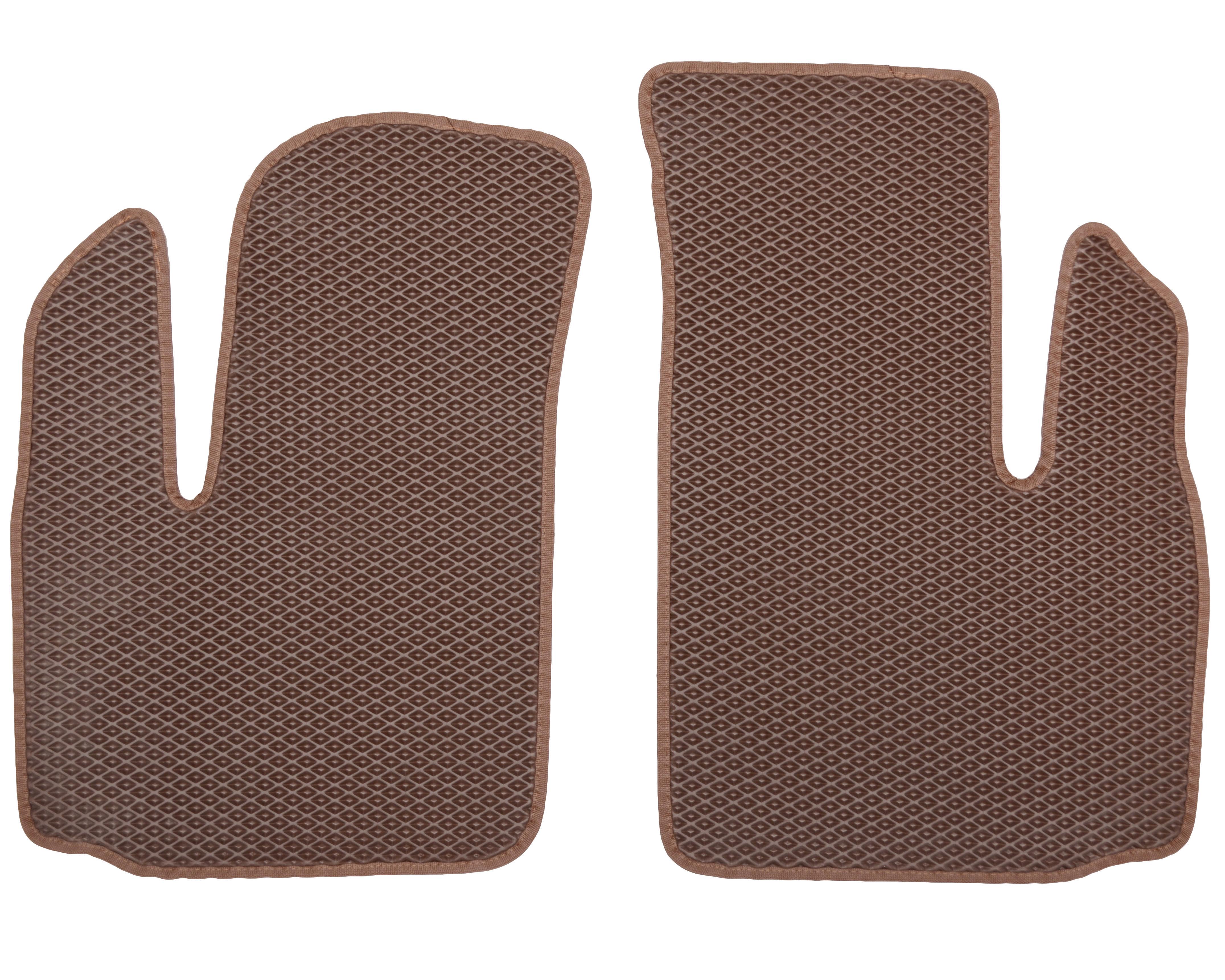 Коврики в салон передние для Fiat Doblo '01-09 EVA-полимерные Коричневый (175760) Коврики в салон передние для Fiat Doblo '01-09 EVA-полимерные Коричневый (175760)