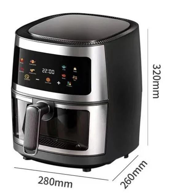 Аерогриль сенсорний Henschll без олії 8 л 3200 W - фото 4 Аерогриль сенсорний Henschll без олії 8 л 3200 W - фото 4