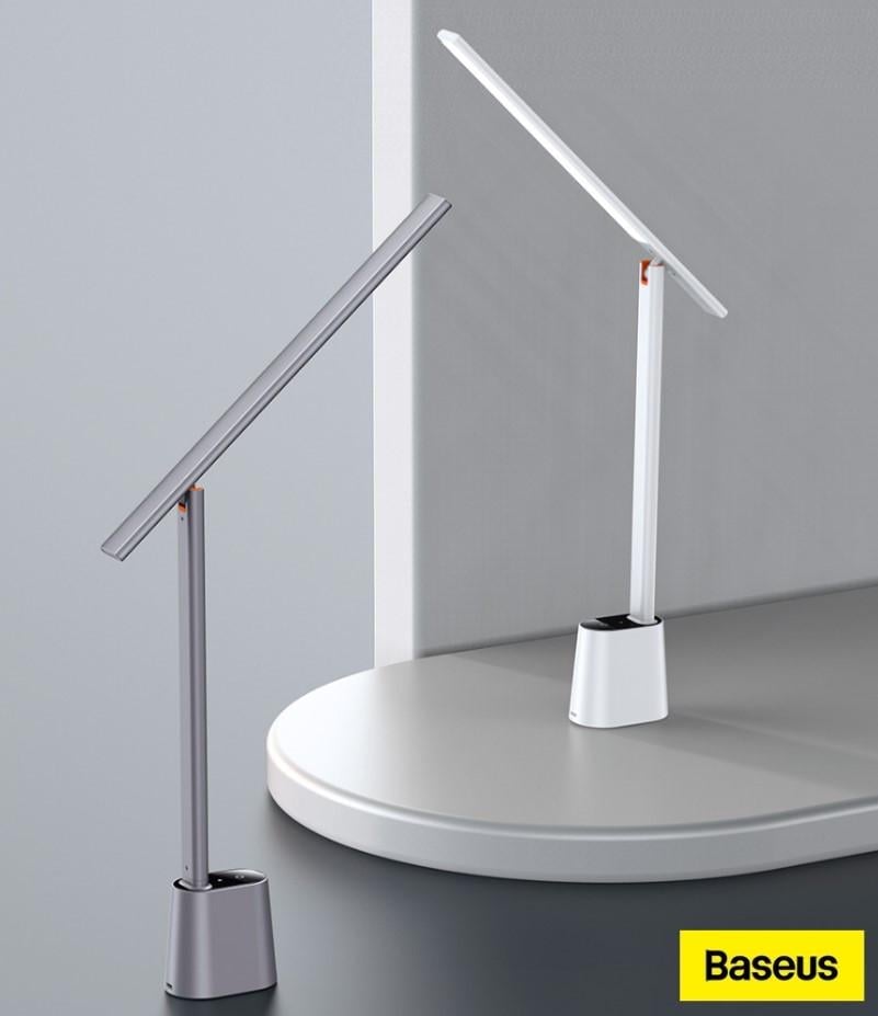 Лампа настольная аккумуляторная Baseus Smart Eye Series Charging Folding Smart Light 2200 mAh Серый - фото 10 Лампа настольная аккумуляторная Baseus Smart Eye Series Charging Folding Smart Light 2200 mAh Серый - фото 10