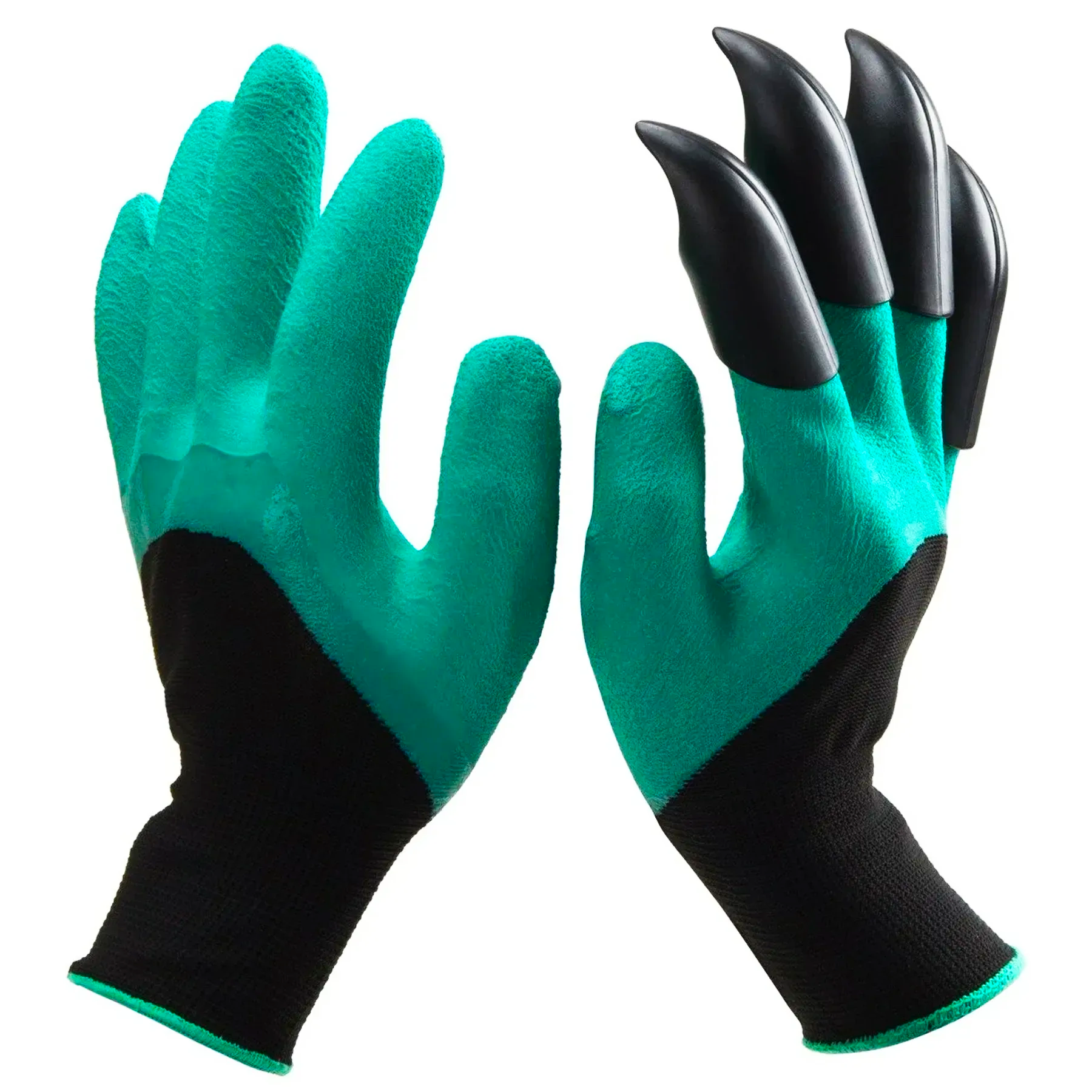 Рукавички садові з кігтями GARDEN GLOVES водонепроникні гумові (30655307)