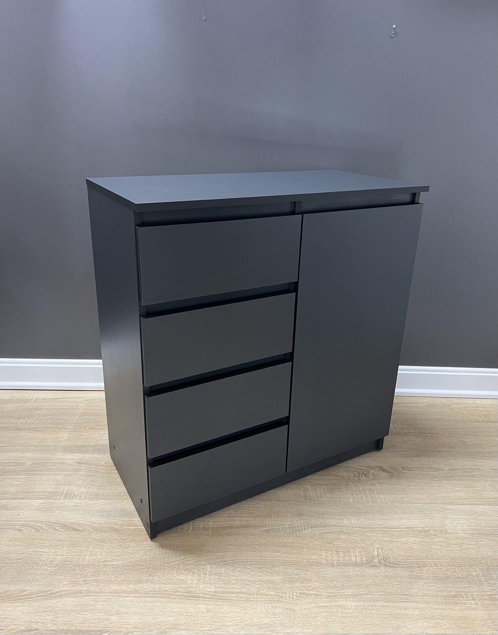 Комод Норман 860х805х410 мм Антрацит (31207503) Комод Норман 860х805х410 мм Антрацит (31207503)