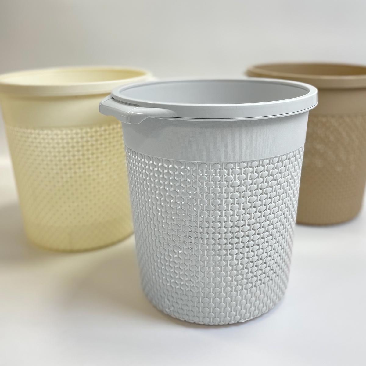 Корзина для мусора MVM BIN-09 9L GRAY без крышки 9л Серый (211384) - фото 5 Корзина для мусора MVM BIN-09 9L GRAY без крышки 9л Серый (211384) - фото 5