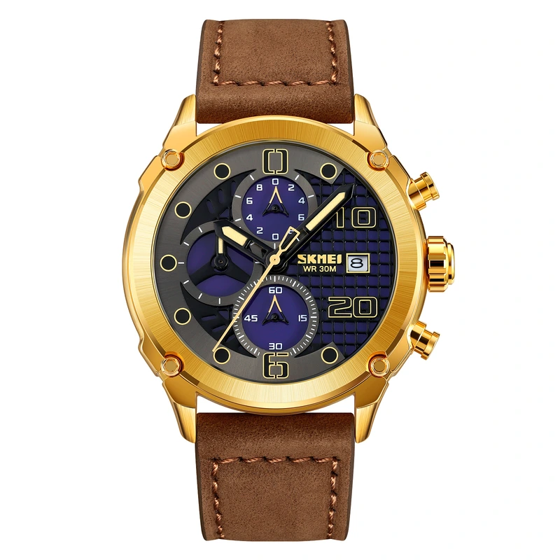 Наручний годинник Skmei 2051GDBN Gold/Brown (31913502)