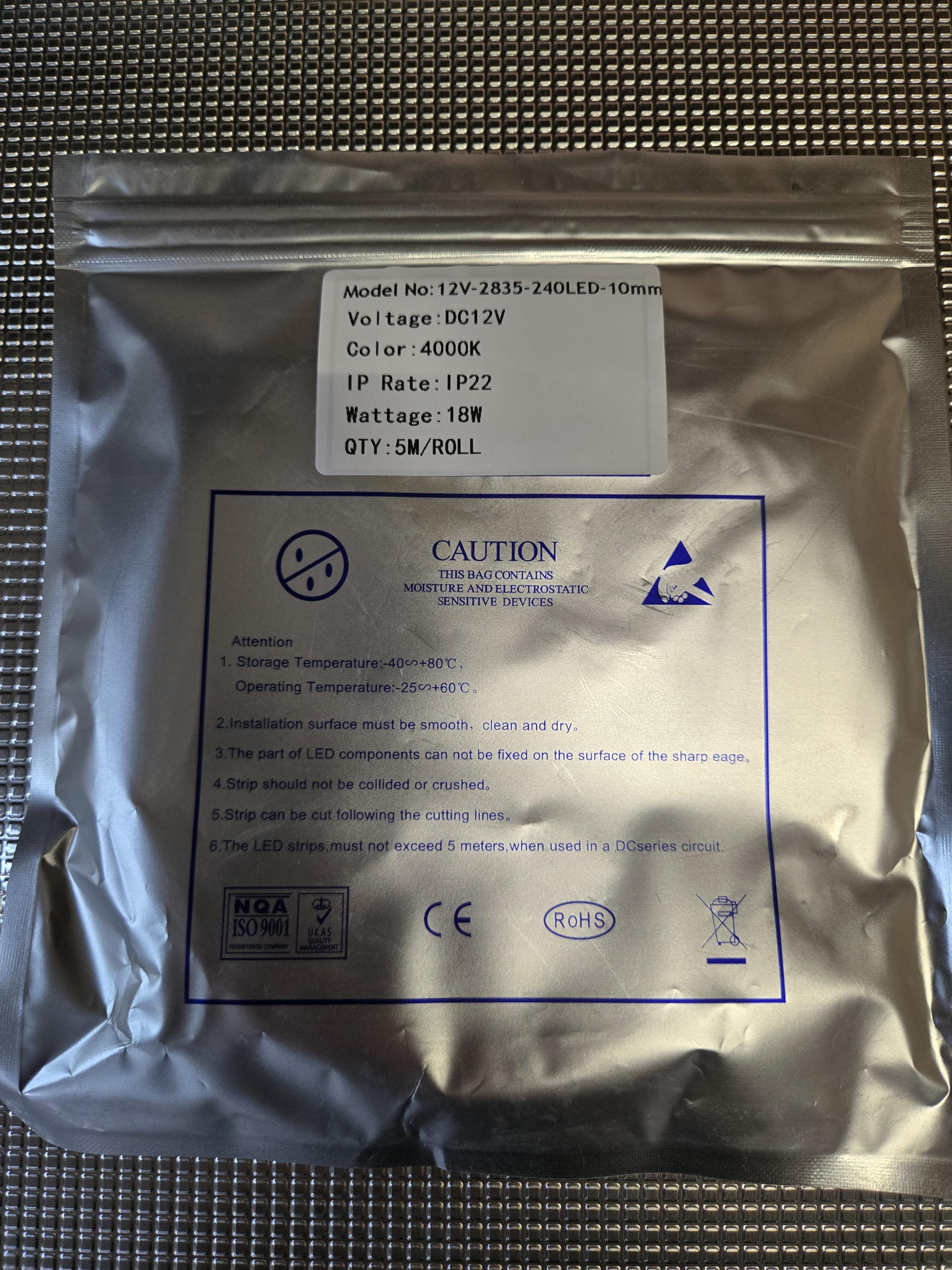 Світлодіодна стрічка DIMAX 2835 12V 18W 4000 K 240 д/м нейтральний (24170652) - фото 2