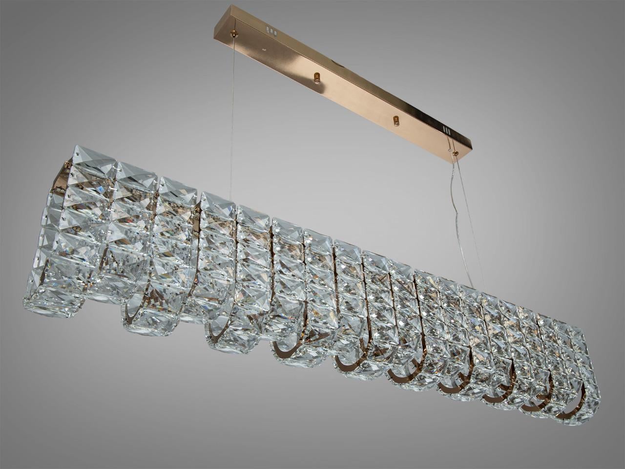 Люстра LED Diasha для гостиной 559/1000C G 52 Вт с пультом Золотистый (2900157208)