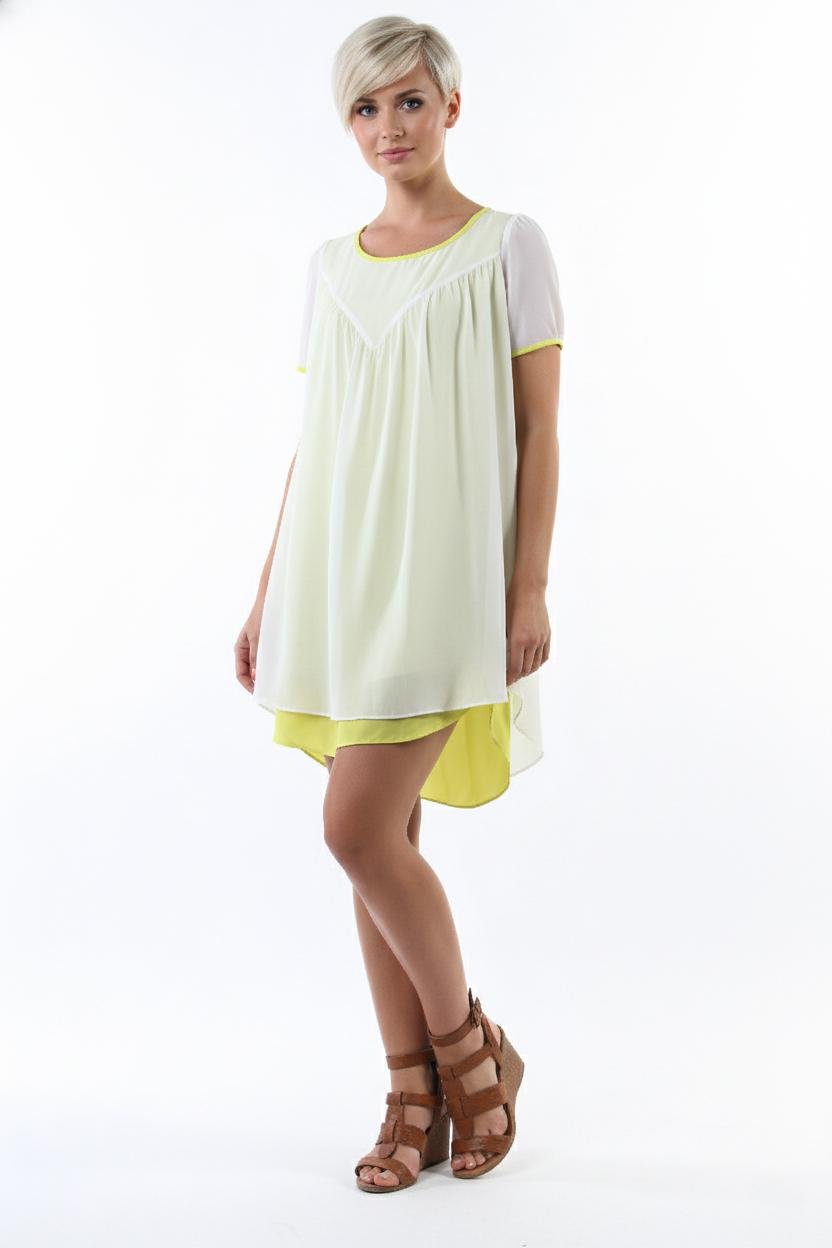 Туника пляжная Number Nine NN-168 летняя S Белый (17852146)