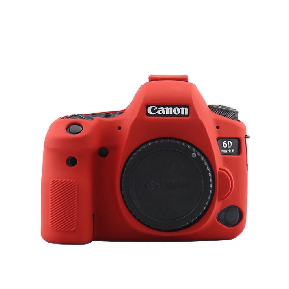 Чехол защитный силиконовый для фотоаппаратов Canon EOS 6D Mark II Красный