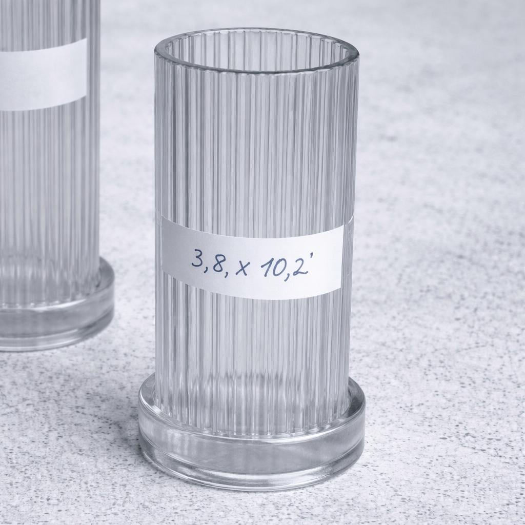 Форма для свічок рифлена 3,8х10,2 см Прозорий