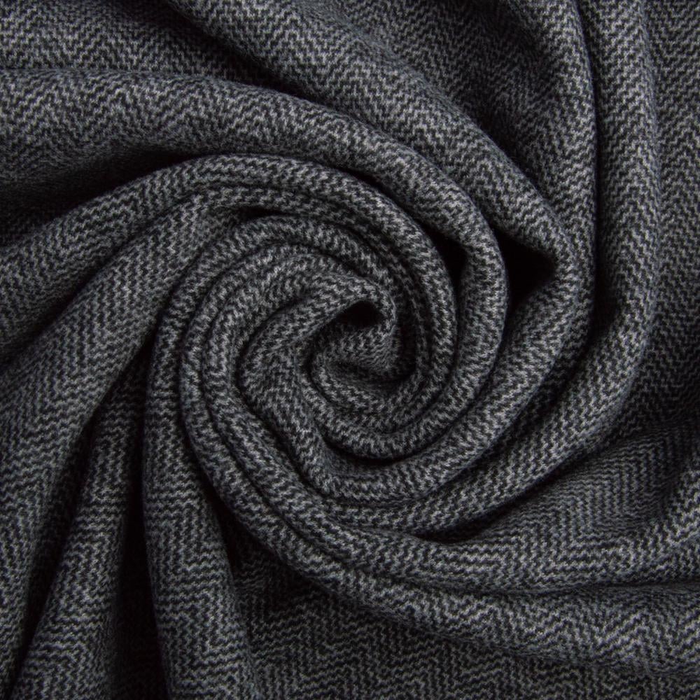 Ткань трикотаж Кашемир V-1 400 гр/м2 150 см Темно-серый (25738)