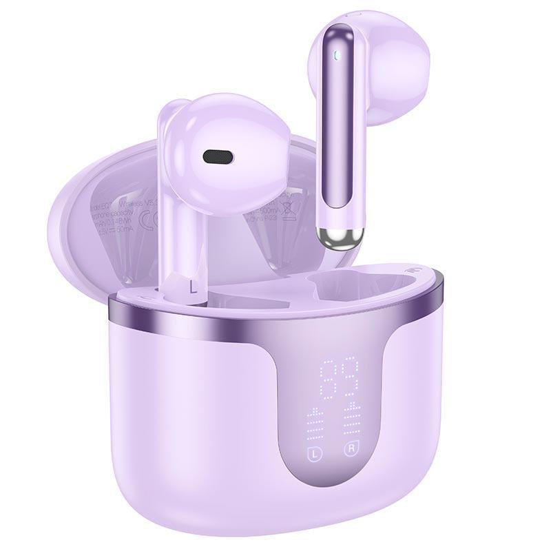 Наушники беспроводные Hoco Snowflake EQ7 Purple