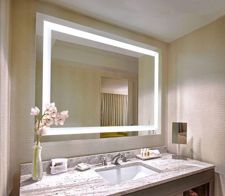 Зеркало с подсветкой в ванную на заказ изготовление - купить зеркала с led подсветкой в Москве