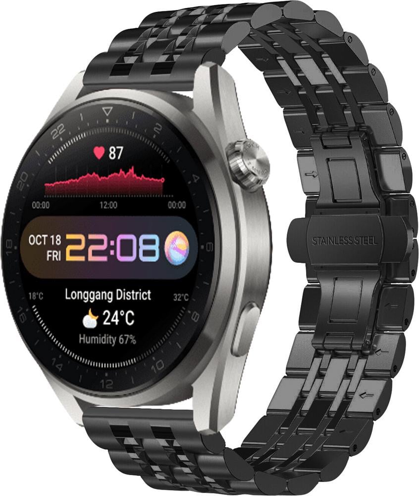 Браслет металлический Spinye для Huawei Watch 3 Pro Black (28952-2B)