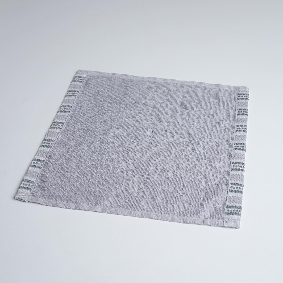 Полотенце кухонное махровое GM Textile с орнаментом 400 г/м2 30х30 см Светло-серый (rmo400-30-lgrey)