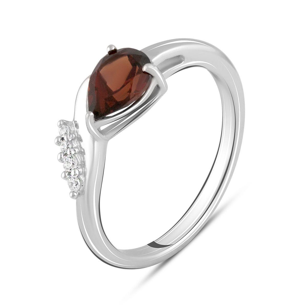 Кольцо серебряное Tiva с натуральным гранатом 1,233 ct 2,74 г р. 18,5 (2104483)