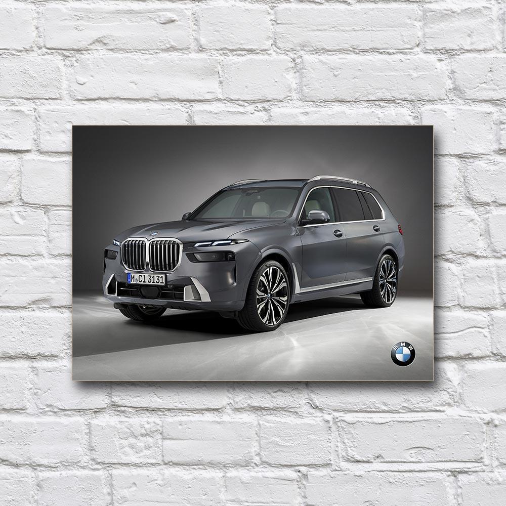 Постер деревянный BMW X7 G07 210х297 мм (18169674)