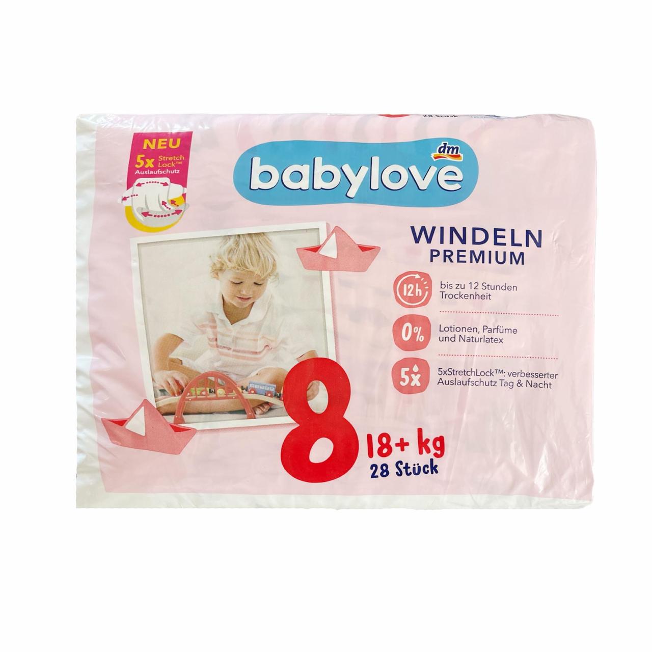 Підгузки дитячі Babylove Premium 8 18+ кг 28 шт. (2236248372) - фото 1