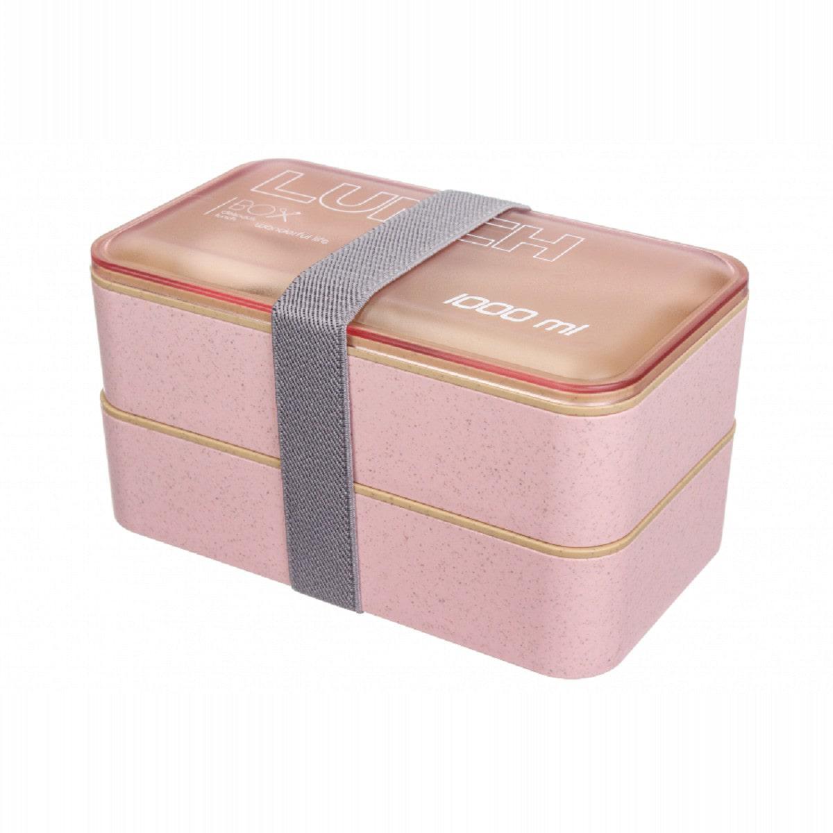 Ланчбокс-суповница 850 мл + ланчбокс 1000 мл 2 шт. Pink (с834) - фото 4