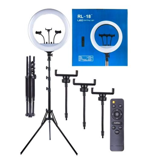 Лампа кольцевая RL 18 со штативом 45 см - фото 4 Лампа кольцевая RL 18 со штативом 45 см - фото 4