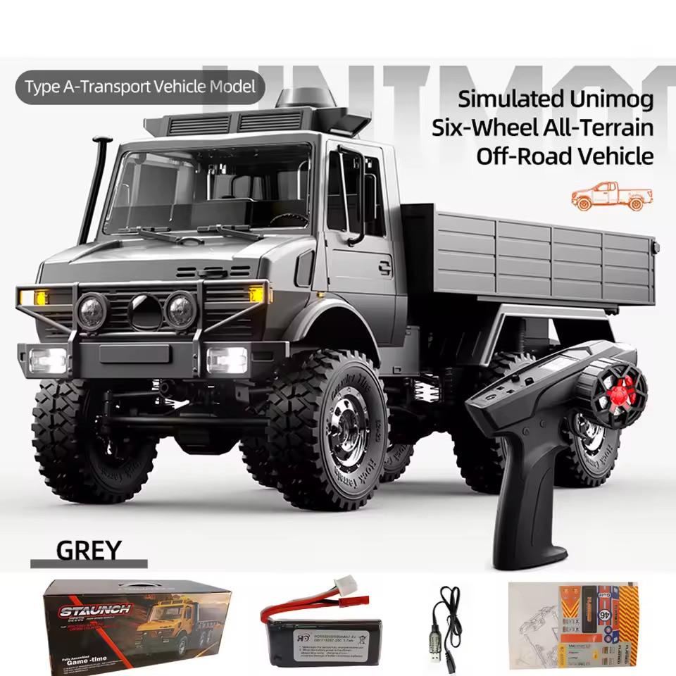 Машина радіокерована JJRC C8823 Mercedes Unimog 6x6 Сірий - фото 2 Машина радіокерована JJRC C8823 Mercedes Unimog 6x6 Сірий - фото 2