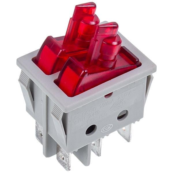 Выключатель DRH-2415 для масляного обогревателя DeLonghi 250V 16A 6 контактов (00000017301)