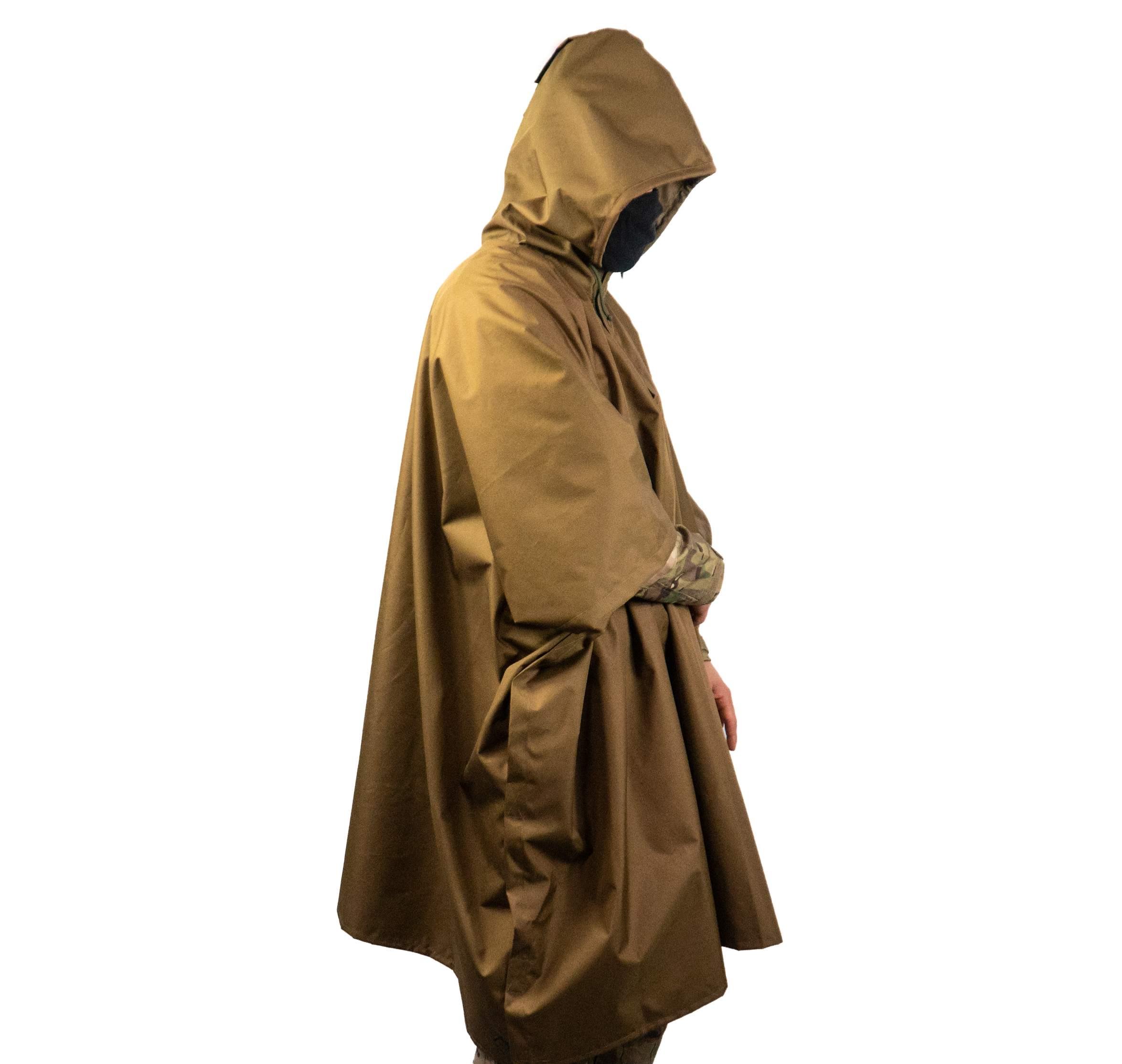 Дождевик-пончо тент универсальный Койот - фото 9