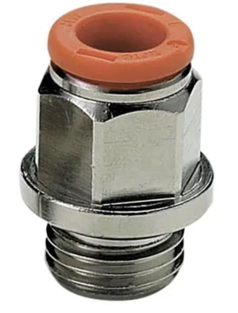 Фитинг пневматический быстросъемный прямой push-in под трубку наружный Ø 12 мм наружная резьба G 1/2" (PF20101208)