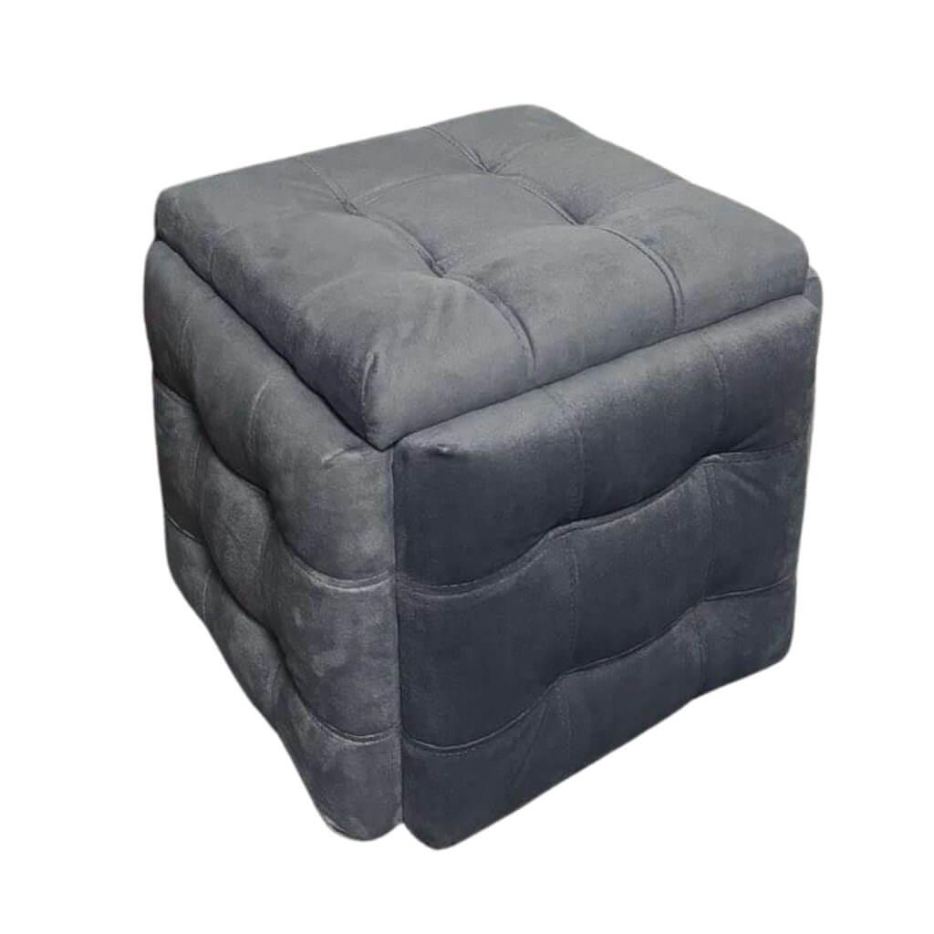 Пуф-трансформер Квадро Куб 5в1 Смарт 16 47х47х44 см Сірий