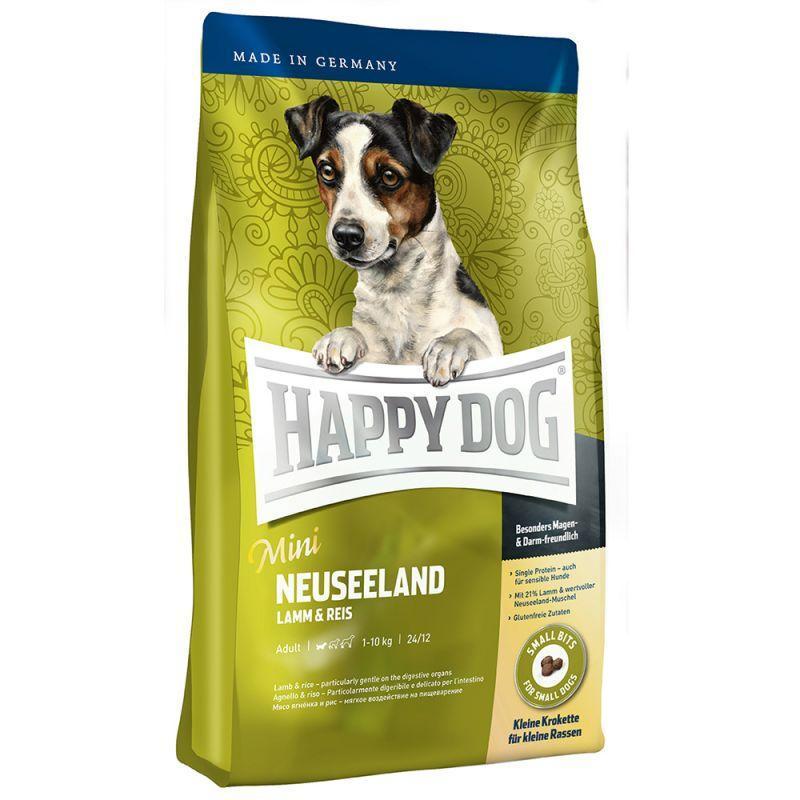 Сухой корм Happy Dog Supreme Mini Neuseeland для собак мелких пород с мясом ягненка и рисом 300 г (60321)