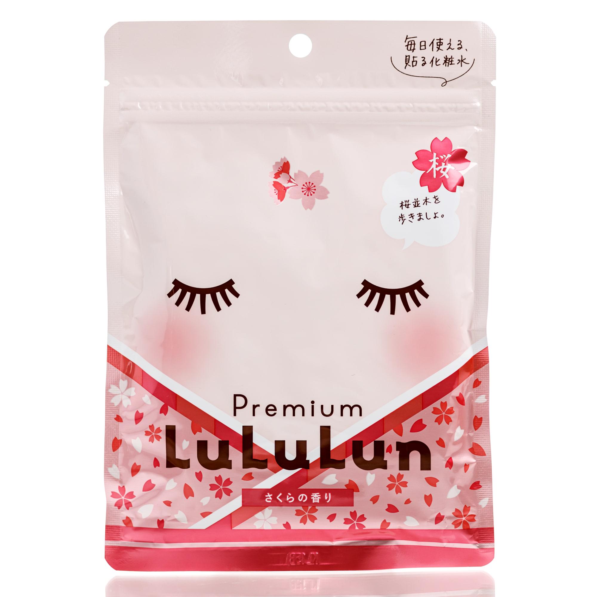 Маска для лица с сакурой LuLuLun Premium Sakura Face Masks увлажняющая 7 шт.