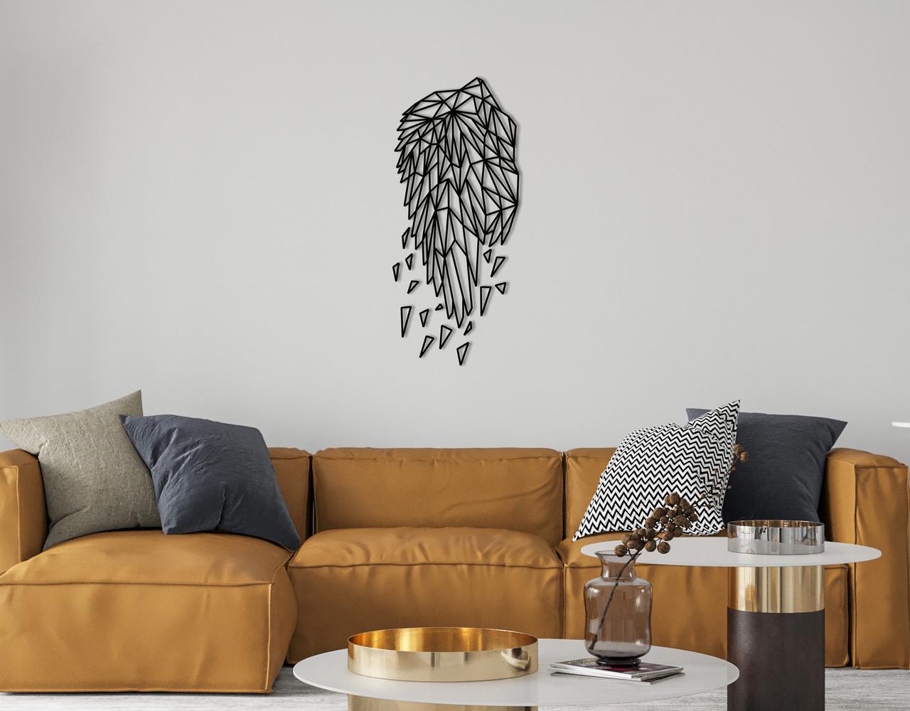 Декоративное панно на стену Upwood Decor Wings 1 120х52,6 см Black (1549710486)