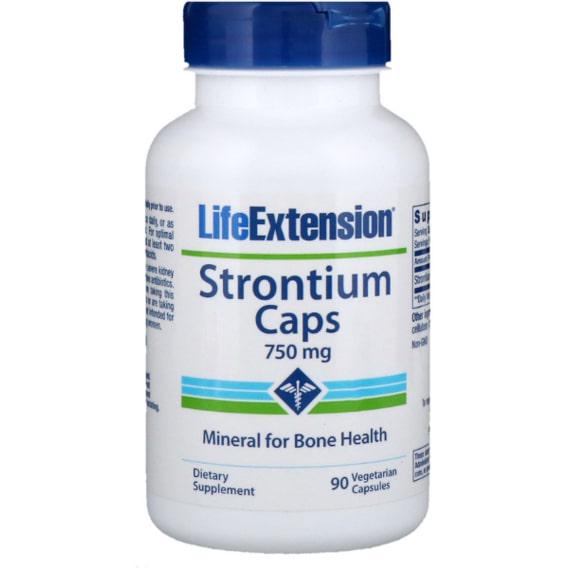 Мультиминеральный комплекс Life Extension Strontium Caps Mineral for Bone Health 750 мг 90 Caps (LEX-14769)