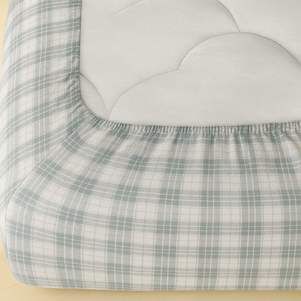 Простыня на резинке З0116 220х240 см Серый/Бежевый (163476)