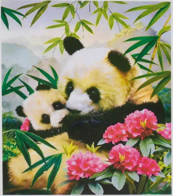 Алмазна мозаїка TK Group Панди 26 кольорів 30х40 см (GB 72722)