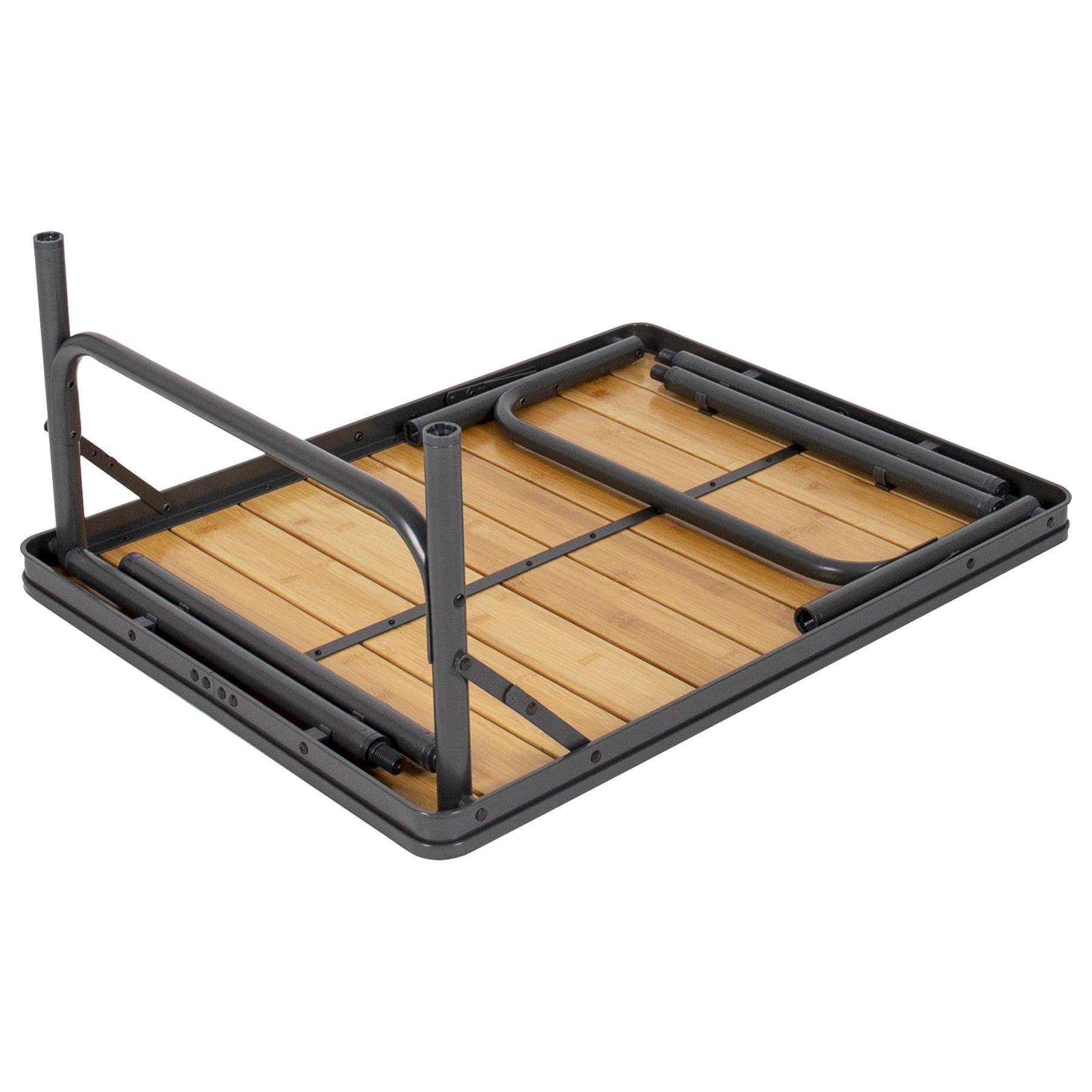 Туристичний стіл Bo-Camp Margate 75x55 см Bamboo Brown (1404666) - фото 3 Туристичний стіл Bo-Camp Margate 75x55 см Bamboo Brown (1404666) - фото 3