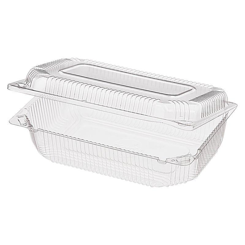 Одноразовый контейнер ПС 121 Рулетница с откидной крышкой на 1550 мл 100 шт. (1681)