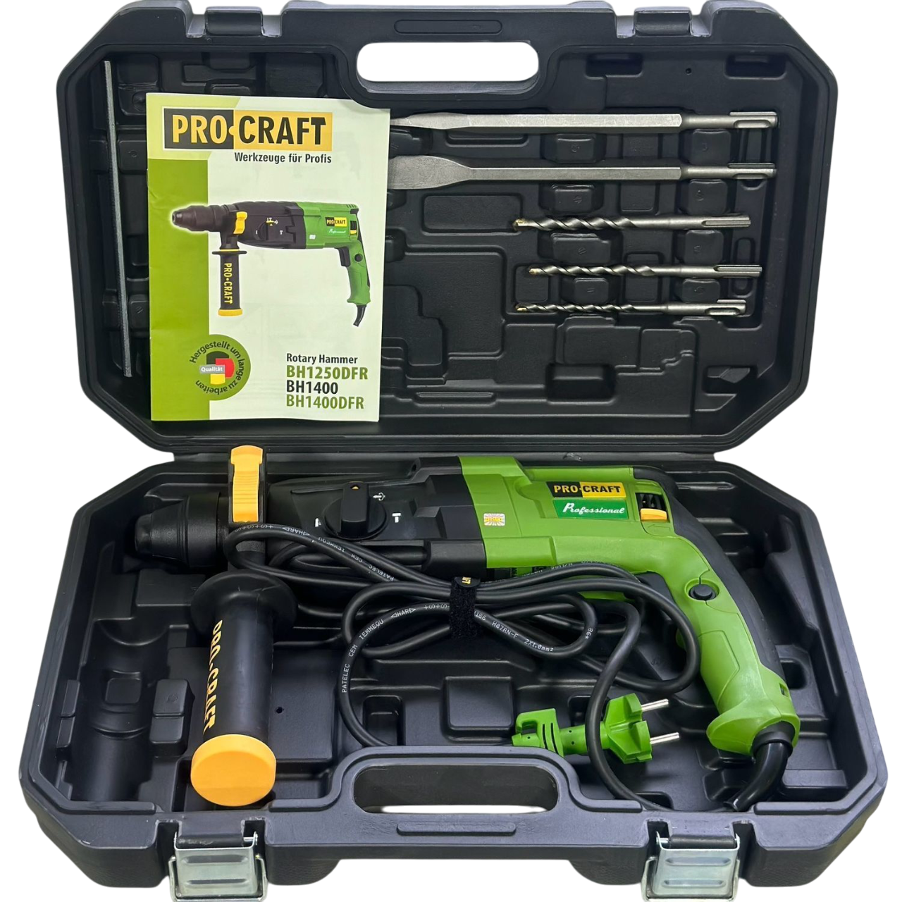Перфоратор електричний ProCraft BH-1400 3,0 Дж прямий SDS Plus (014001) - фото 4