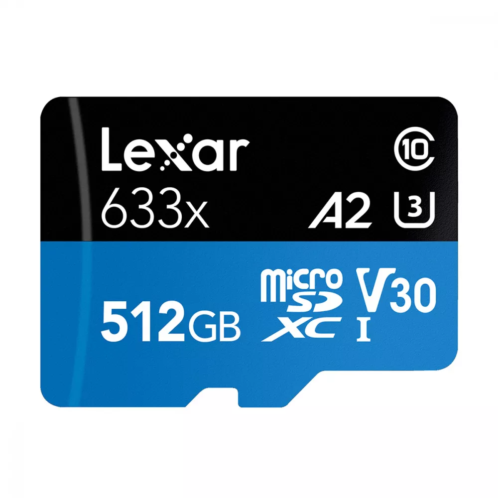 Карта памяти Lerax Micro SDXC Card 633x Class 10 UHS-I U3 512 Gb (547205) - фото 1