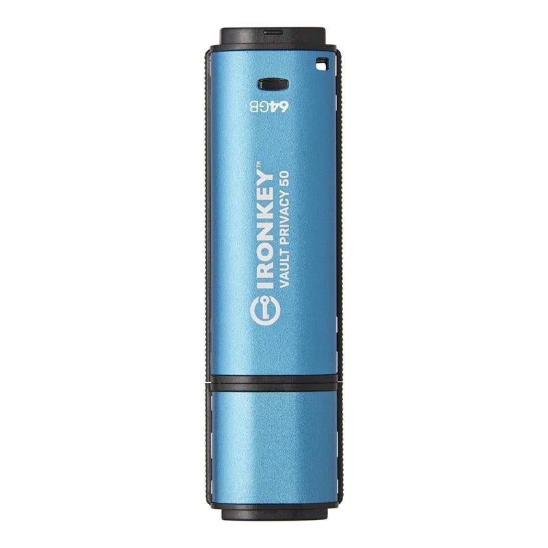 Флеш-пам'ять USB Kingston IronKey Vault Privacy 50 64 Гб Type-A 3.2 Blue (IKVP50/64GB)