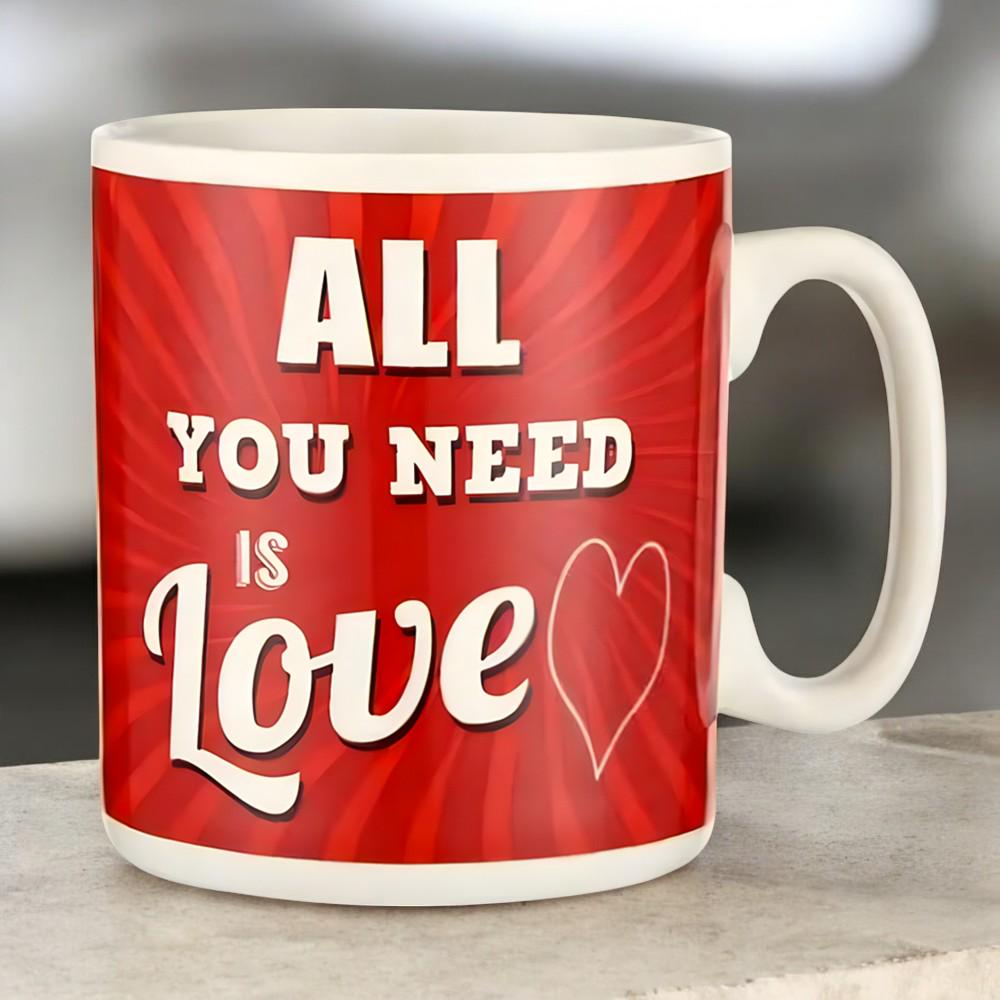 Кружка керамическая "All you need is LOVE" 1 л Красный - фото 11 Кружка керамическая "All you need is LOVE" 1 л Красный - фото 11